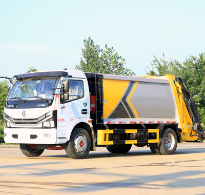 東風多利卡壓縮式擺臂垃圾車