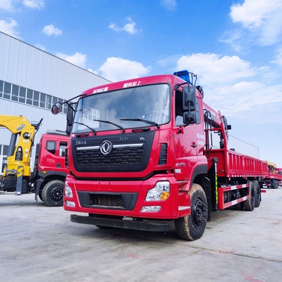 天龍后輪隨車吊配12噸5節臂