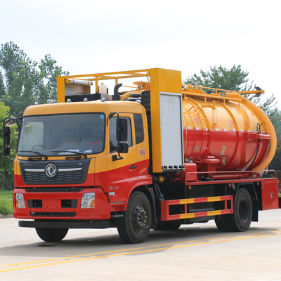 國(guó)六東風(fēng)天錦12-16方聯(lián)合疏通車一體罐
